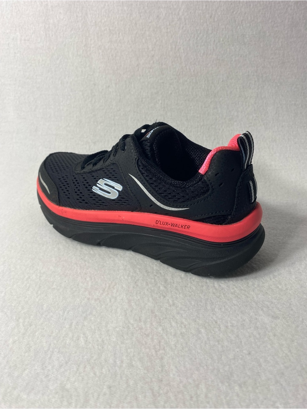 SKECHERS D'LUX WALKER 149023 Women’s Mesh Shoes Black Pink Women's Size 7